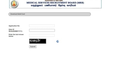 TN MRB Pharmacist admit card 2023 out at mrb.tn.gov.in TN MRB Pharmacist admit card 2023 out at mrb.tn.gov.in