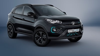 Tata Nexon EV Max Dark Edition offers a driving range of 453 km on a single charge. The electric motor puts out 141 bhp and 250 Nm.