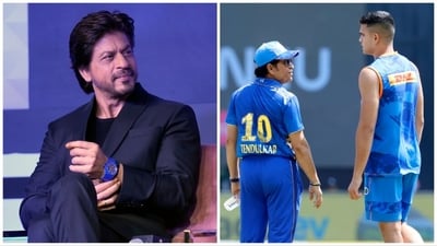Shah Rukh Khan tweeted after Sachin Tendulkar's son Arjun played against KKR in his first IPL match. Shah Rukh Khan tweeted after Sachin Tendulkar's son Arjun played against KKR in his first IPL match.