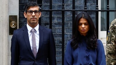 Sunak and Murthy are the richest ever occupants of 10 Downing Street. (Reuters)