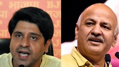 BJP national spokesperson Shehzad Poonawalla and former Delhi deputy chief minister Manish Sisodia. (File) BJP national spokesperson Shehzad Poonawalla and former Delhi deputy chief minister Manish Sisodia. (File)