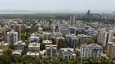 An aerial view of housing and real estate in Navi Mumbai, (HT/file)
