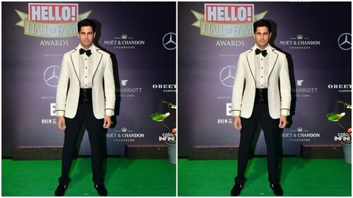 Sidharth posed for the cameras. (HT Photos/Varinder Chawla) Sidharth posed for the cameras. (HT Photos/Varinder Chawla)