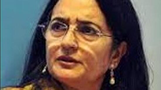 Former Haryana minister Kiran Choudhry on Monday expressed dismay at the “inadequate” arrangements for the procurement of wheat and other rabi crops by the Haryana and Union government. (HT File Photo)