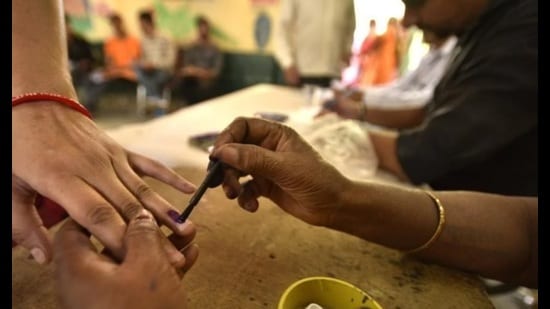 Poll symbols will be allotted on April 21,” said state election commissioner Manoj Kumar. (HT Photo)