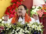 BJP chief JP Nadda arrives in poll-bound Karnataka's Hubballi