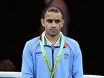 Amit Panghal won all four bouts by unanimous verdict in his progress to the final.