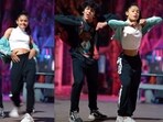 The image, taken from the viral video, shows the duo dancing to Pathaan’s Jhoome Jo Pathaan. The image, taken from the viral video, shows the duo dancing to Pathaan’s Jhoome Jo Pathaan.