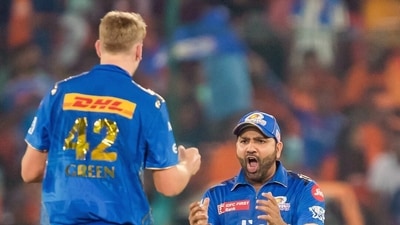 Green chipped in as well, taking the all-important wicket of SRH captain Aiden Markram. He bowled the crunch 19th over and gave away just four runs, thus paving the way for MI's win. (Mumbai Indians Twitter) Green chipped in as well, taking the all-important wicket of SRH captain Aiden Markram. He bowled the crunch 19th over and gave away just four runs, thus paving the way for MI's win. (Mumbai Indians Twitter)