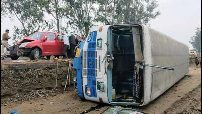At least 64 people have lost their lives in 115 road accidents that took place in Kurukshetra district in the past three months, police said on Tuesday. (HT File Photo)