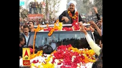 Gangster-turned-politician Atiq Ahmed during one of his poll rallies in Prayagraj in 2016. (File photo) Gangster-turned-politician Atiq Ahmed during one of his poll rallies in Prayagraj in 2016. (File photo)