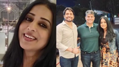 Mahie Gill; Ravi Kesar, a friend and Mahie (Instagram) Mahie Gill; Ravi Kesar, a friend and Mahie (Instagram)