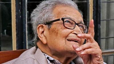 Nobel Laureate Amartya Sen speaks with the media at his ancestral home ‘Pratichi’ at Santiniketan in Birbhum district (PTI File Photo) Nobel Laureate Amartya Sen speaks with the media at his ancestral home ‘Pratichi’ at Santiniketan in Birbhum district (PTI File Photo)