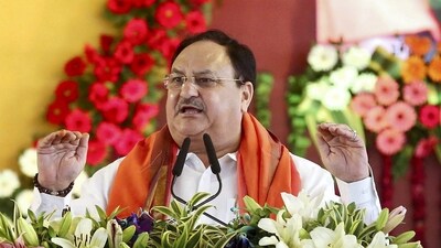 BJP chief JP Nadda arrives in poll-bound Karnataka's Hubballi (PTI) BJP chief JP Nadda arrives in poll-bound Karnataka's Hubballi (PTI)