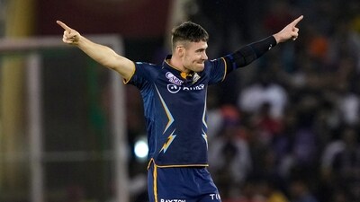 Gujarat Titans bowler Joshua Little (PTI) Gujarat Titans bowler Joshua Little (PTI)