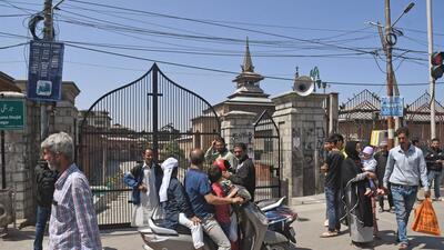 Shab-e-Qadar prayers were allowed at the Jamia Masjid in Srinagar on Tuesday (ANI)