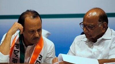 NCP chief Sharad Pawar and his nephew Ajit Pawar. (ANI file) NCP chief Sharad Pawar and his nephew Ajit Pawar. (ANI file)