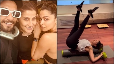 Watch Deepika Padukone sweating it out at the gym in a rare workout video. (Instagram) Watch Deepika Padukone sweating it out at the gym in a rare workout video. (Instagram)