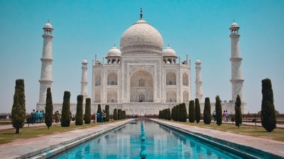 Taj Mahal: One of the most recognizable and iconic monuments in India, the Taj Mahal is a mausoleum that was built by the Mughal Emperor Shah Jahan in memory of his beloved wife Mumtaz Mahal. It is considered a masterpiece of Mughal architecture and is a UNESCO World Heritage Site. (Unsplash )