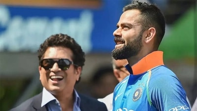 Virat Kohli with Sachin Tendulkar Virat Kohli with Sachin Tendulkar