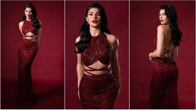 Jacqueline Fernandez's hand-embroidered gown turns heads. (Instagram/@Jacqueline Fernandez) Jacqueline Fernandez's hand-embroidered gown turns heads. (Instagram/@Jacqueline Fernandez)