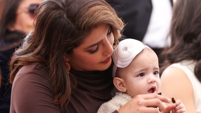 One of Priyanka Chopra's first official pictures with Malti. (File pic: Reuters) (REUTERS)
