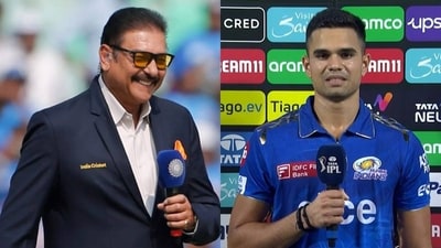 Ravi Shastri; Arjun Tendulkar Ravi Shastri; Arjun Tendulkar