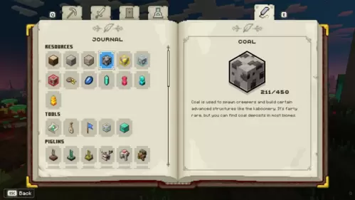 Where to find Coal in Minecraft Legends?