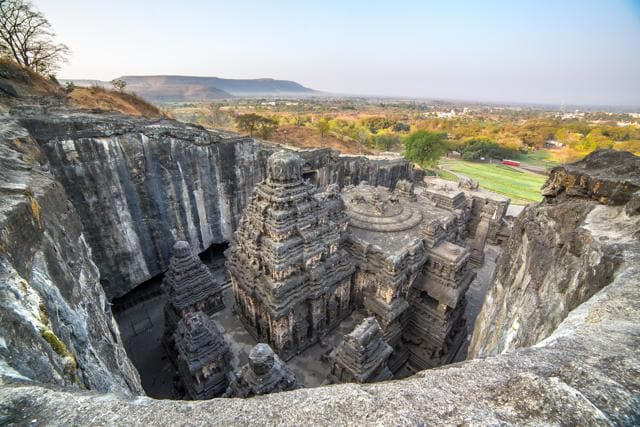 The Kailash temple at Ellora (Shutterstock) The Kailash temple at Ellora (Shutterstock)