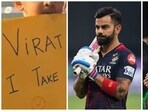 A photo of a boy holding a placard for Virat Kohli grabbed the attention of netizens A photo of a boy holding a placard for Virat Kohli grabbed the attention of netizens
