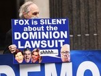 (FILES) In this file photo taken on February 21, 2023 a member of Rise and Resist participates in their weekly "Truth Tuesday" protest at News Corp headquarters in New York City. - A closely-watched civil trial that pits vote machine maker Dominion against Fox News and tests the extent of free speech rights for media in America -- even when broadcasting alleged election falsehoods -- is due to start Thursday, April 13, 2023 with jury selection.
The proceedings could be one of the most consequential defamation cases ever heard in the United States and threaten financial and reputational damage for Rupert Murdoch's conservative TV network. (Photo by Michael M. SANTIAGO / GETTY IMAGES NORTH AMERICA / AFP) (FILES) In this file photo taken on February 21, 2023 a member of Rise and Resist participates in their weekly "Truth Tuesday" protest at News Corp headquarters in New York City. - A closely-watched civil trial that pits vote machine maker Dominion against Fox News and tests the extent of free speech rights for media in America -- even when broadcasting alleged election falsehoods -- is due to start Thursday, April 13, 2023 with jury selection.
The proceedings could be one of the most consequential defamation cases ever heard in the United States and threaten financial and reputational damage for Rupert Murdoch's conservative TV network. (Photo by Michael M. SANTIAGO / GETTY IMAGES NORTH AMERICA / AFP)