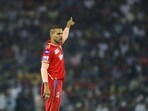 Shikhar Dhawan of Punjab Kings gestures during the Indian Premier League cricket match between Punjab Kings and Gujarat Titans in Mohali, India, Thursday, April 13, 2023. (AP Photo/ Surjeet Yadav) Shikhar Dhawan of Punjab Kings gestures during the Indian Premier League cricket match between Punjab Kings and Gujarat Titans in Mohali, India, Thursday, April 13, 2023. (AP Photo/ Surjeet Yadav)