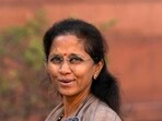 NCP MP Supriya Sule at Parliament House complex.