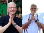 Apple CEO Tim Cook and Prime Minister Narendra Modi. (File) Apple CEO Tim Cook and Prime Minister Narendra Modi. (File)