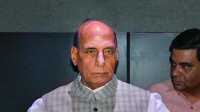 Defence minister Rajnath Singh who was addressing the army brass at the ongoing Army Commanders’ Conference in the Capital added that talks would continue for peaceful resolution of the lingering row in the Ladakh sector. (PTI) Defence minister Rajnath Singh who was addressing the army brass at the ongoing Army Commanders’ Conference in the Capital added that talks would continue for peaceful resolution of the lingering row in the Ladakh sector. (PTI)