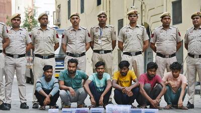 Delhi Police Cyber Crime branch busted a fake call centre syndicate from Jamtara (Jharkhand) with the arrest of six persons which led to the recovery of 22,000 sim cards used in the crime. (ANI photo) Delhi Police Cyber Crime branch busted a fake call centre syndicate from Jamtara (Jharkhand) with the arrest of six persons which led to the recovery of 22,000 sim cards used in the crime. (ANI photo)