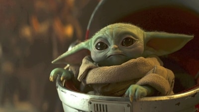 Grogu in 'The Mandalorian'. Grogu in 'The Mandalorian'.