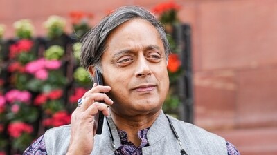 Shashi Tharoor said progress must be beyond politics. (PTI) Shashi Tharoor said progress must be beyond politics. (PTI)