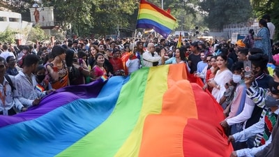 The same sex couples and LGBTQ+ activists hope for a judgement in their favour. (PTI) The same sex couples and LGBTQ+ activists hope for a judgement in their favour. (PTI)