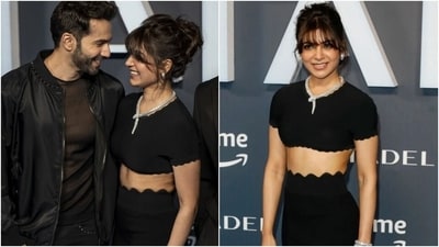 Samantha Ruth Prabhu and Varun Dhawan attend Citadel Global Premiere. (Instagram) Samantha Ruth Prabhu and Varun Dhawan attend Citadel Global Premiere. (Instagram)