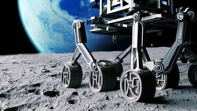 China planning to use 3D printing robots to build building structures on moon. (Representative visuals / Image created using Bing AI Image creator)