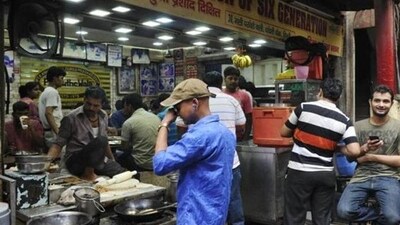Paranthe Wali Gali, Chandni Chowk, Delhi: Situated in Old Delhi, this is a narrow street famous for its parathas. You can find a variety of stuffed parathas such as aloo, gobhi, paneer, and more.&nbsp; (File Photo)