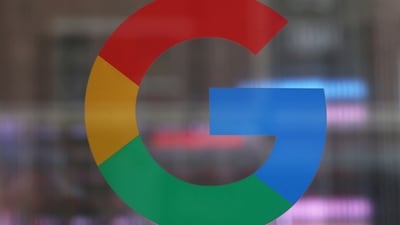 The logo of Google LLC is seen at the Google Store Chelsea in New York City. (REUTERS)