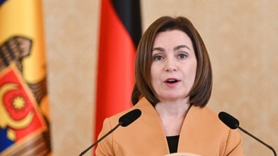 Moldovan President Maia Sandu. (AFP)