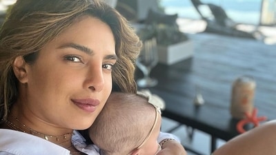 Priyanka Chopra chilling at her LA home with daughter Malti.