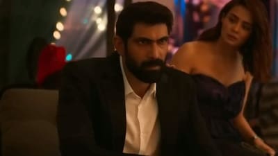 Rana Daggubati and Surveen Chawla in a still from Rana Naidu season 1. Rana Daggubati and Surveen Chawla in a still from Rana Naidu season 1.