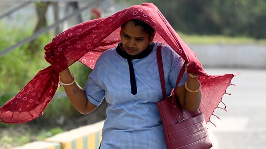 Authorities in parts of India have shut schools for a week after they recorded sweltering temperatures of more than 40 Celsius (104 Fahrenheit).&nbsp;(HT Photo/Sunil Ghosh)