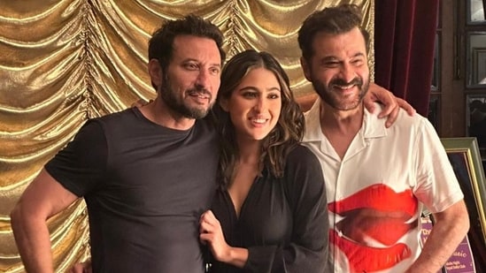 Sara Ali Khan was in a short black dress as she wrapped up the Delhi schedule of Murder Mubarak. This is her first film with Homi Adajania and Sanjay Kapoor.&nbsp;