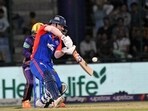 New Delhi, Apr 20 (ANI): Delhi Capitals skipper David Warner plays a shot during the match against Kolkata Knight Riders in the Indian Premier League (IPL) 2023, at Arun Jaitley Stadium, in New Delhi on Thursday. (ANI Photo/ Shrikant Singh)
