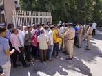 Ahmedabad: People accused in the case related to the Naroda Gam massacre during the 2002 Gujarat riots, arrive at the court on the day of the verdict, in Ahmedabad, Thursday, April 20, 2023. Ahmedabad: People accused in the case related to the Naroda Gam massacre during the 2002 Gujarat riots, arrive at the court on the day of the verdict, in Ahmedabad, Thursday, April 20, 2023.